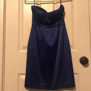 Strapless Corset Midnight blue Cocktail Dress